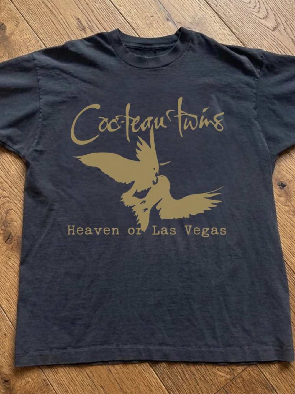 Gildan Black 'Heaven or Las Vegas' Graphic Tee